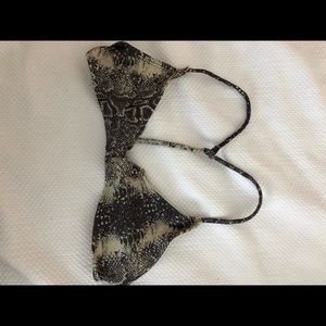 RVCA Snakeskin Bikini Top